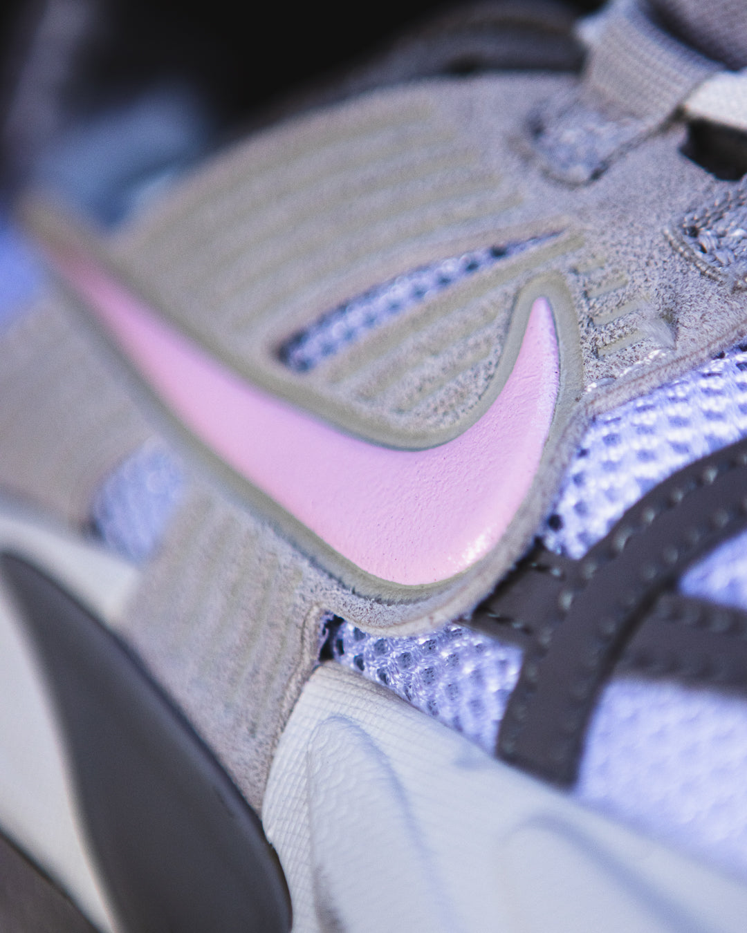 Nike V2K Run Light Purple, Grey, and Pink