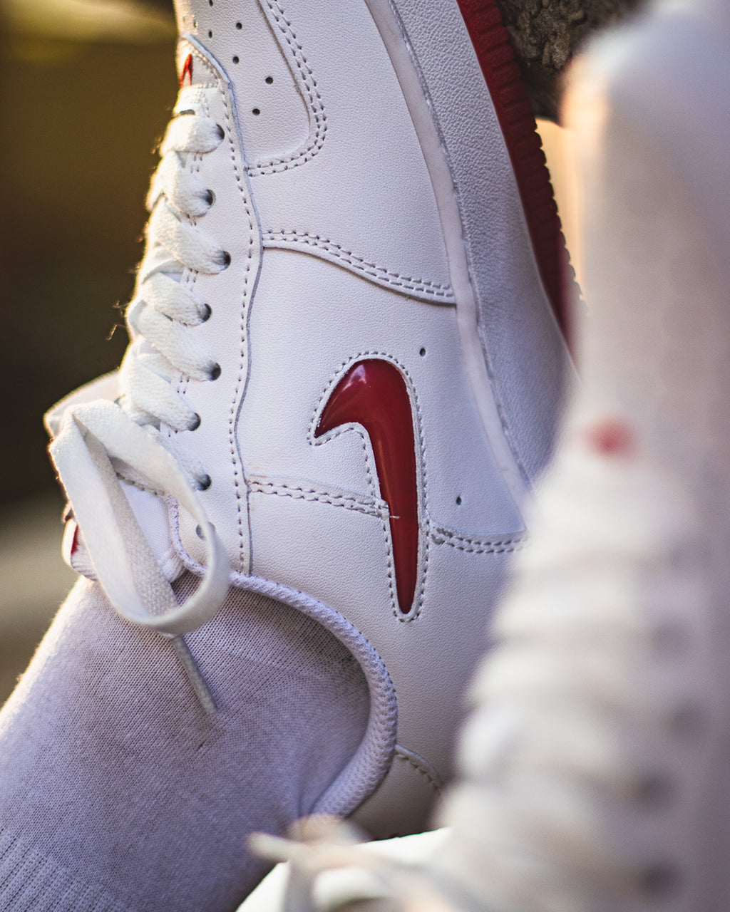 Nike Air Force 1 Low '07 Retro Color of the Month Jewel Swoosh University Red