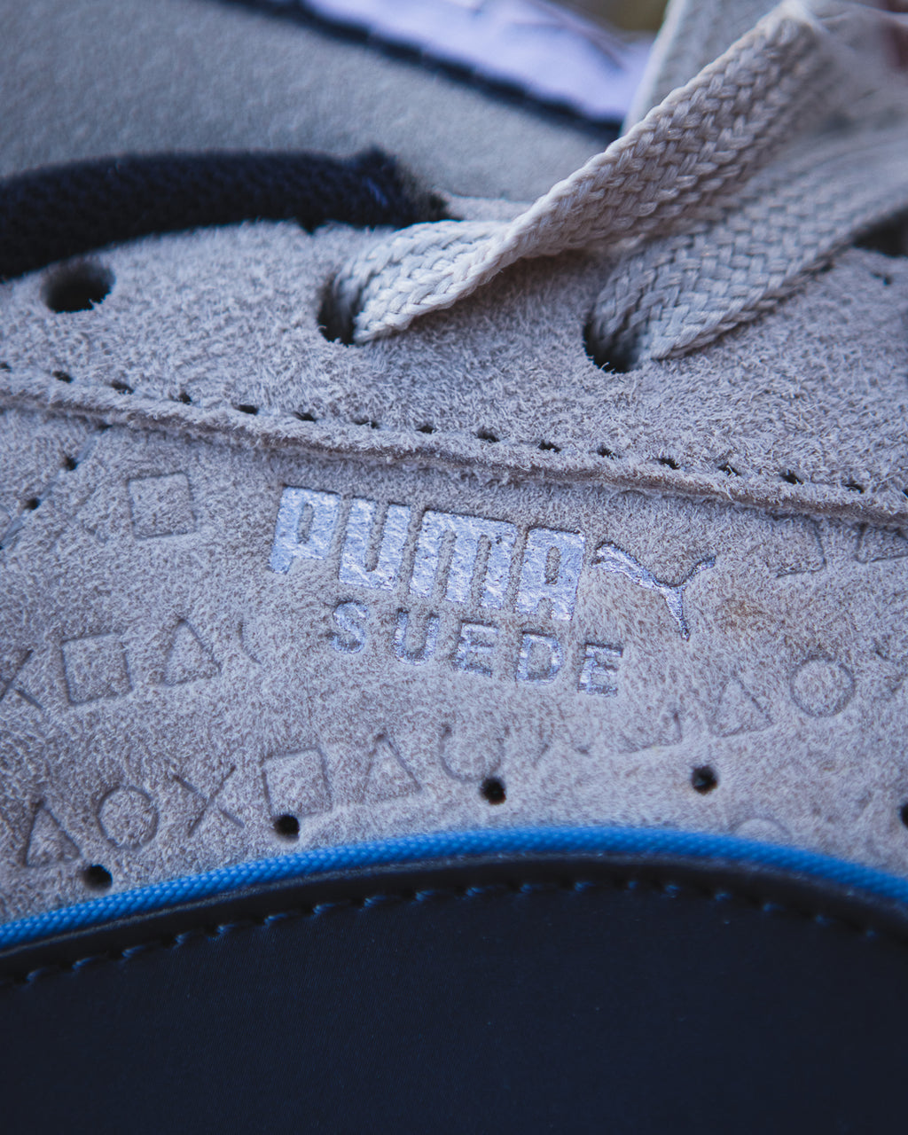 Puma Suede x PlayStation Glacial Grey/New Navy