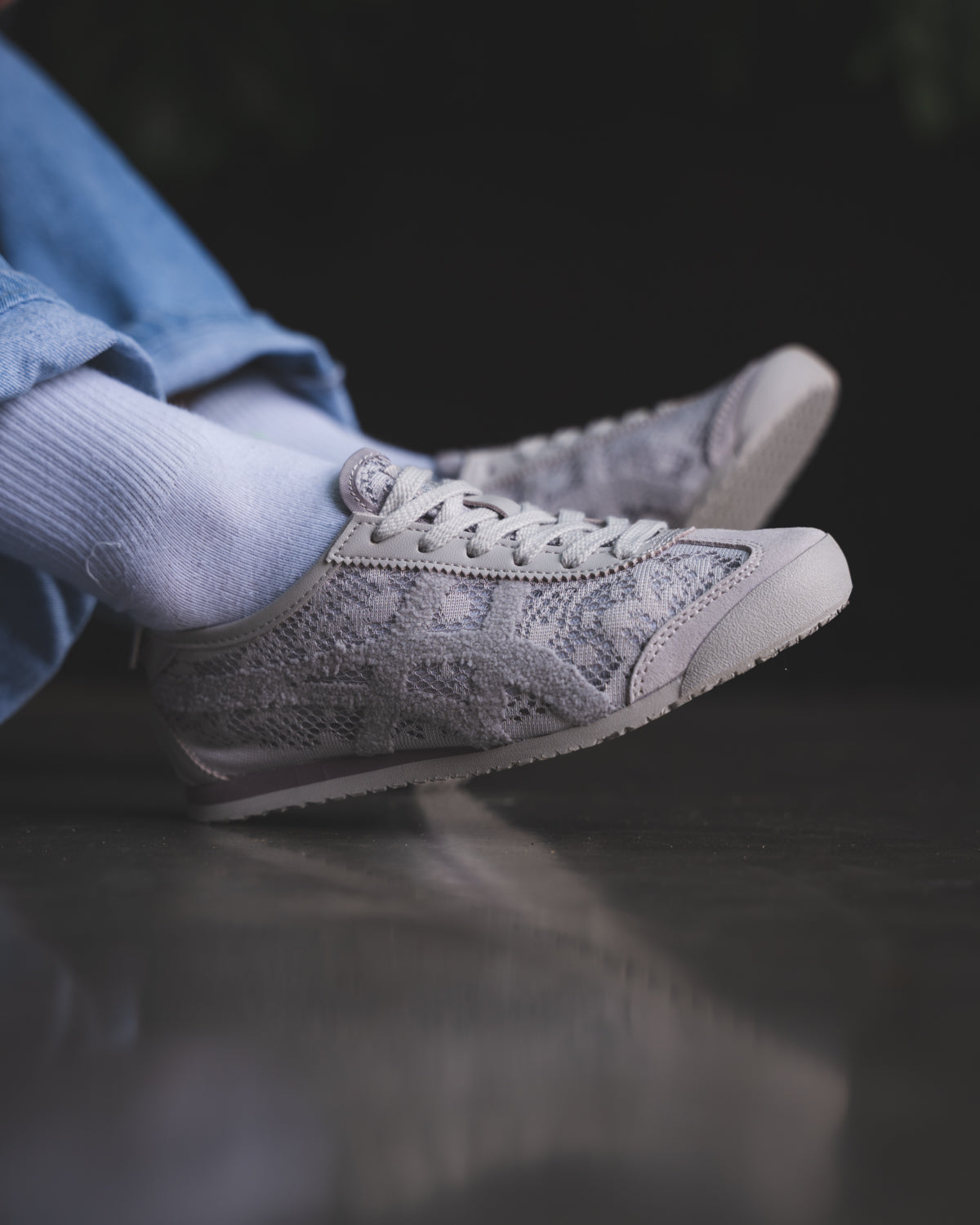 Onitsuka Tiger Mexico 66 Jacquard Mesh Oyster Grey
