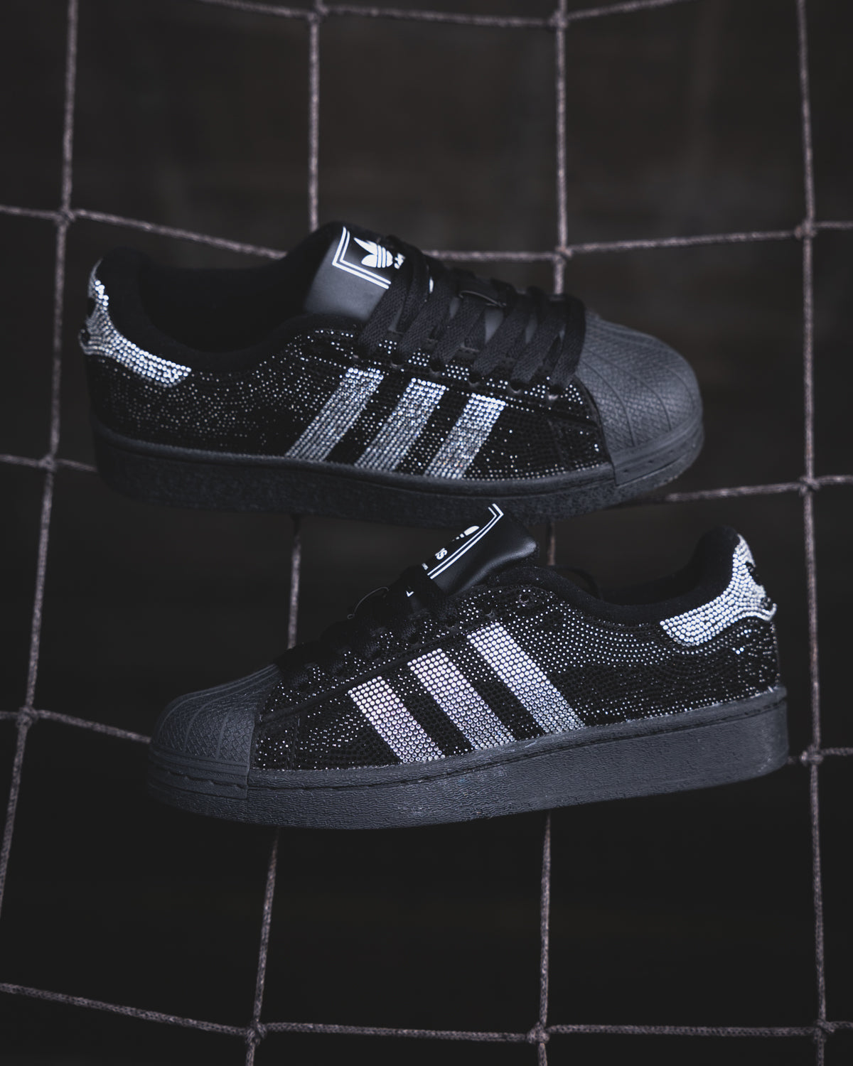 Adidas Superstar II Rhinestone "Black Silver"