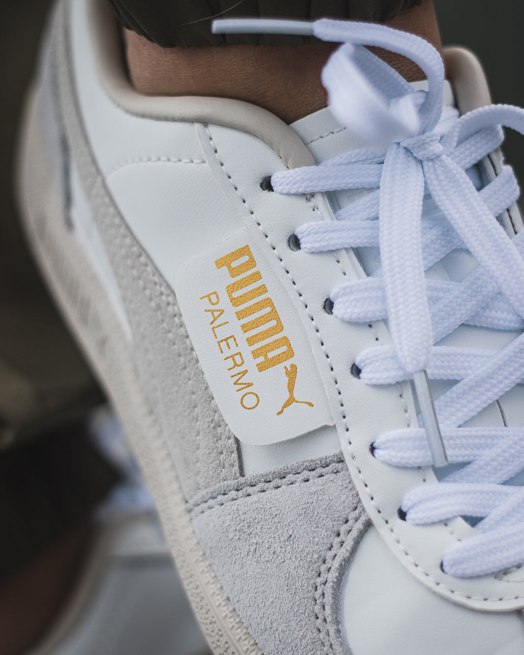 Puma Palermo Leather “White Cool Light Grey”