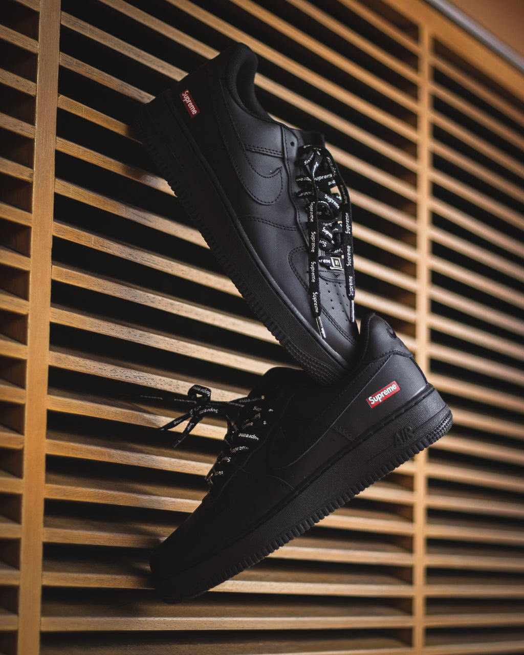 Nike Air Force 1 Low Supreme Box Logo - Black
