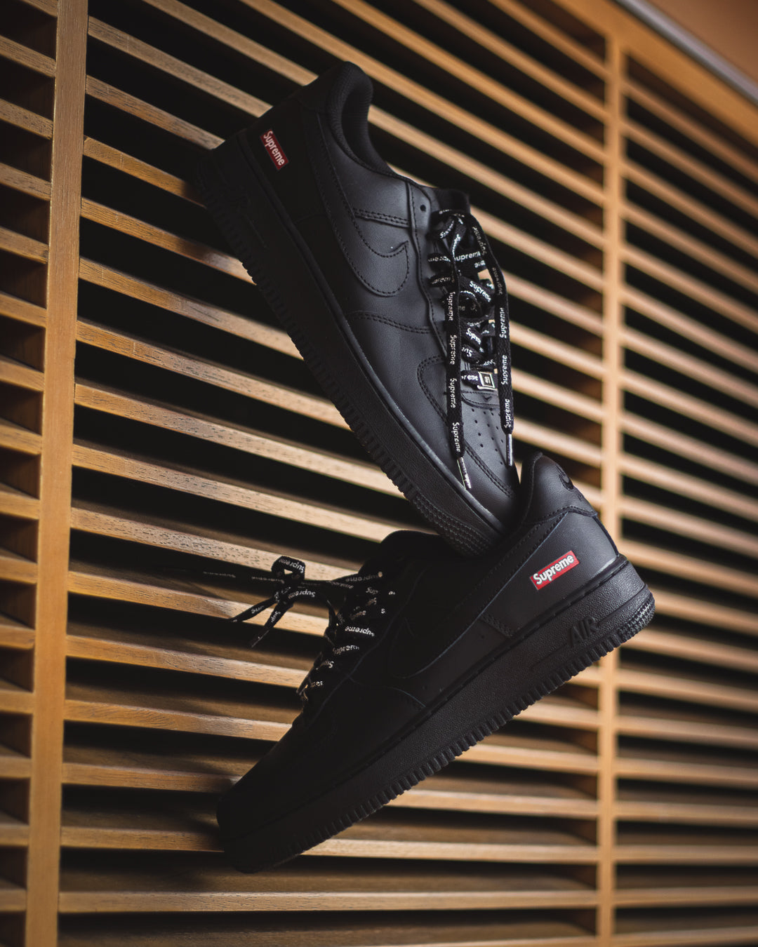 Nike Air Force 1 Low Supreme Box Logo - Black