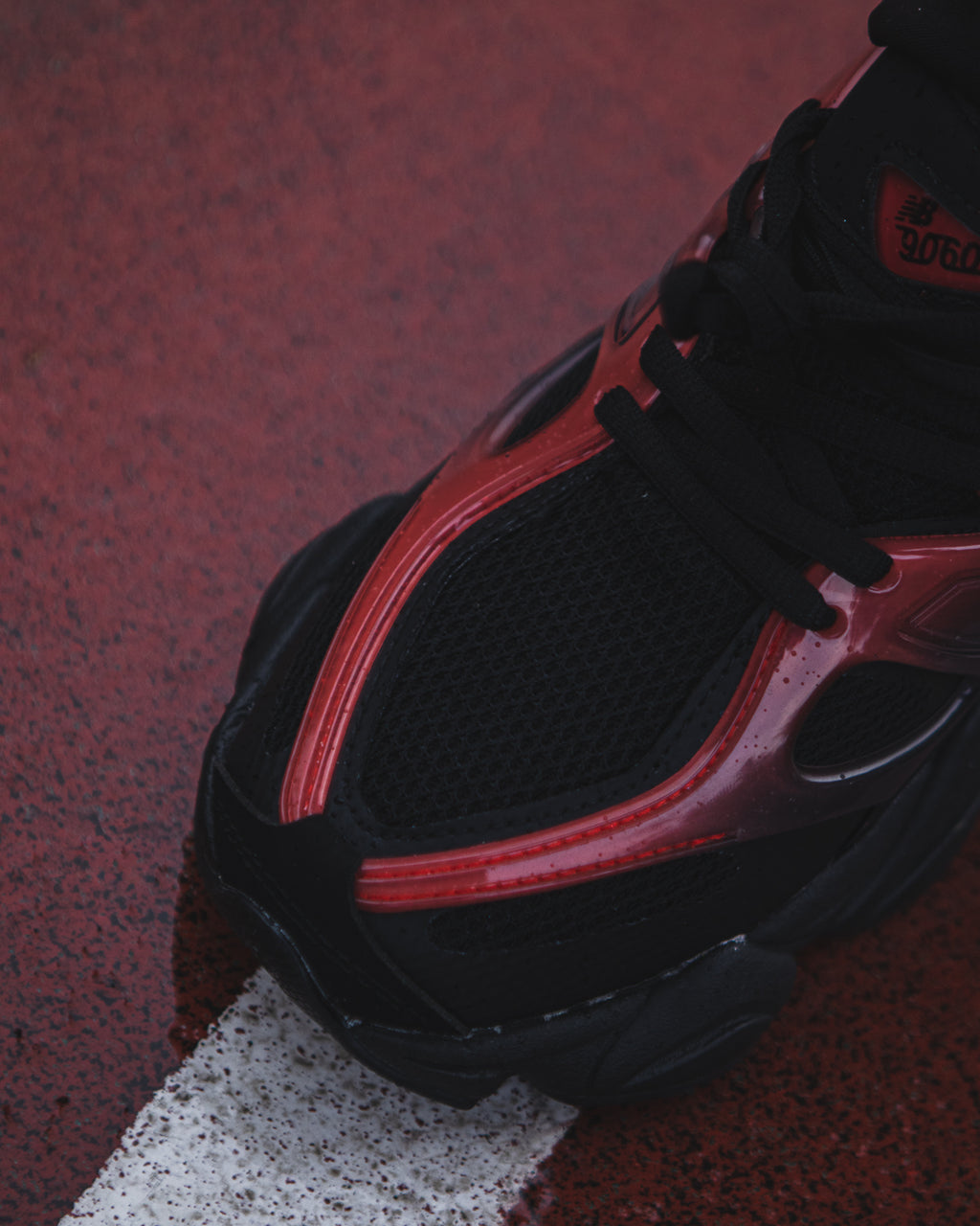 New Balance 9060 Black Red Gradient
