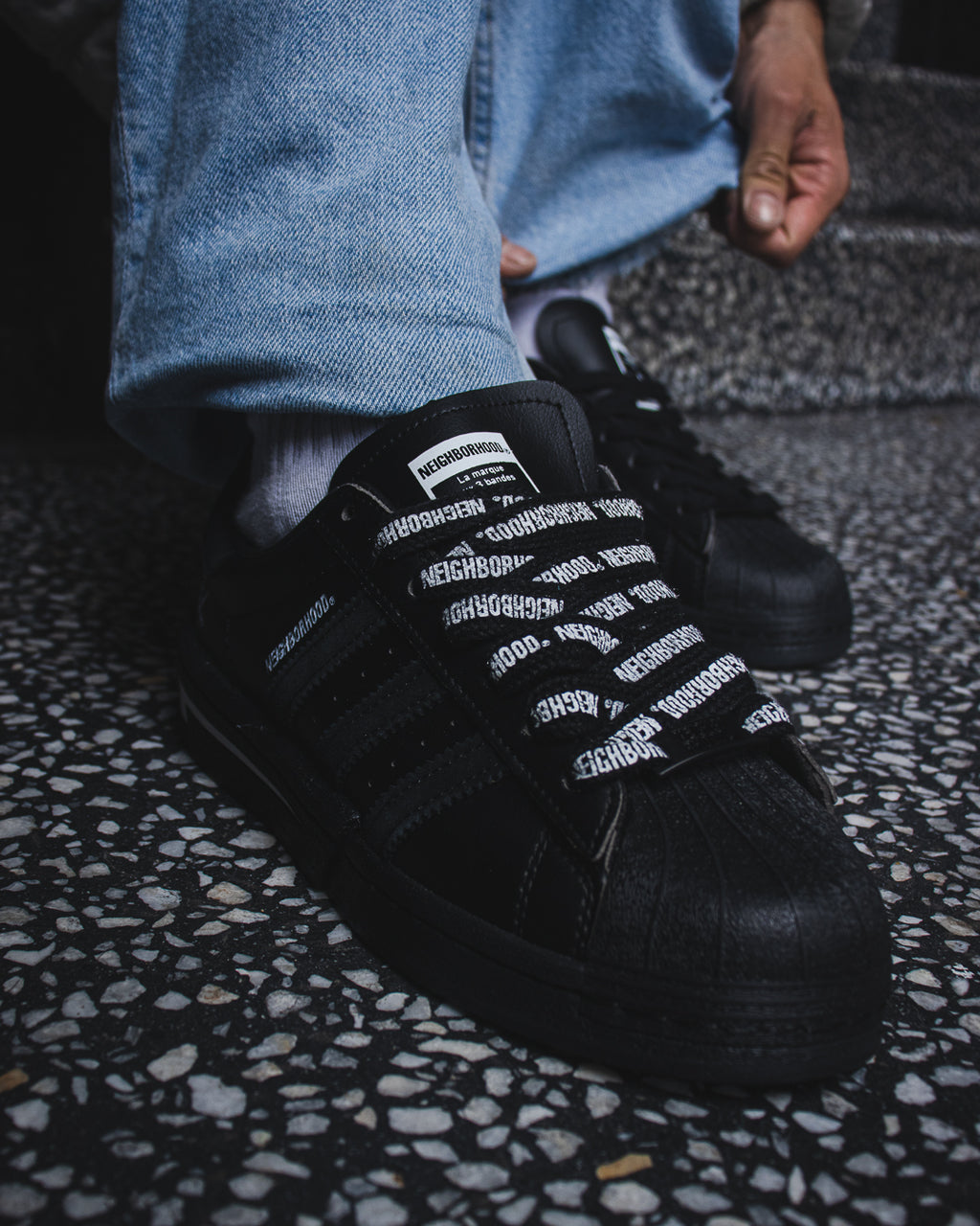 Adidas Superstar x Neighborhood Black