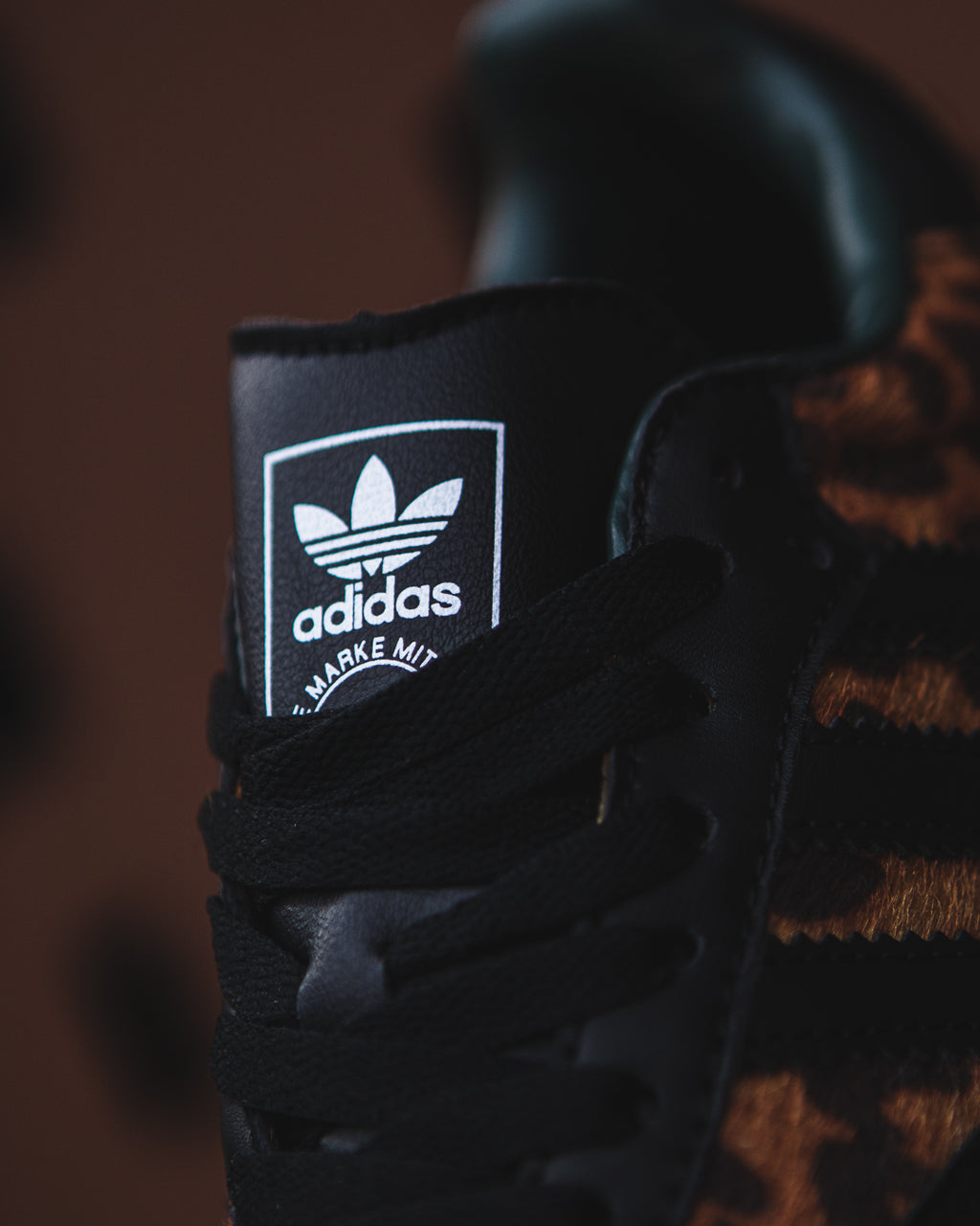 Adidas Samba Black Green Leopard