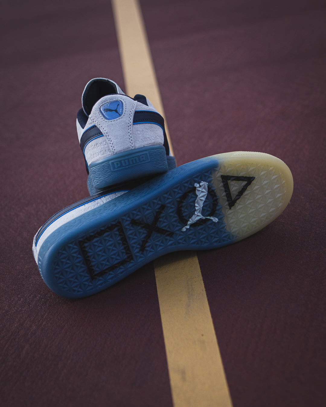 Puma Suede x PlayStation Glacial Grey/New Navy