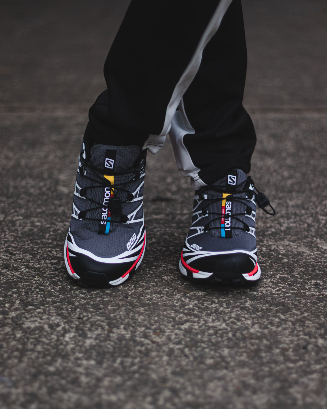 Salomon XT-6 "Pewter/Black/Aurora Red"