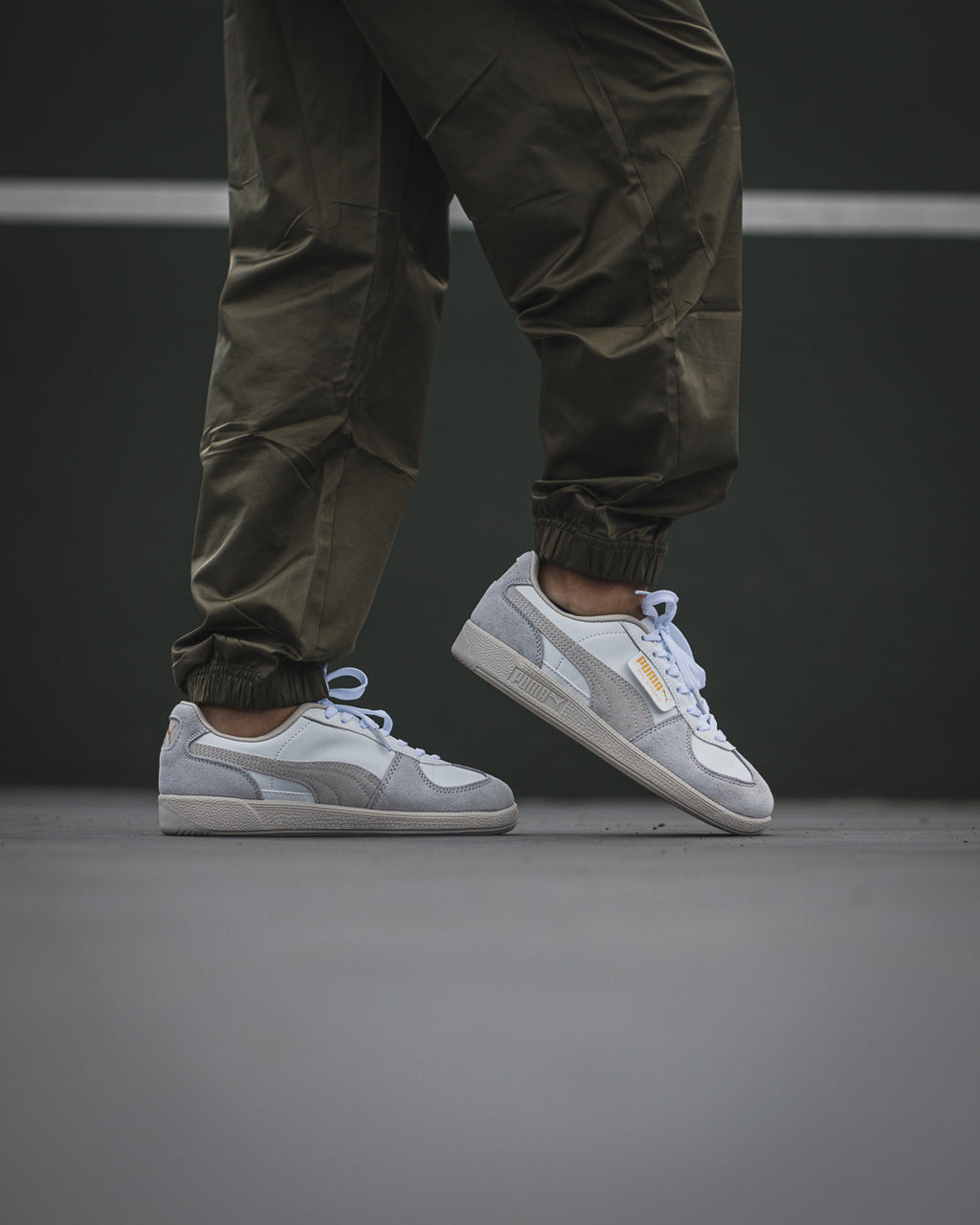 Puma Palermo Leather “White Cool Light Grey”