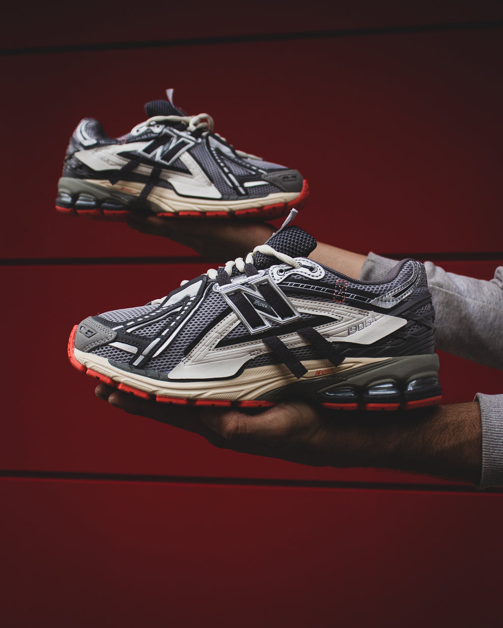 New Balance 1906A Slate Grey Drift Red