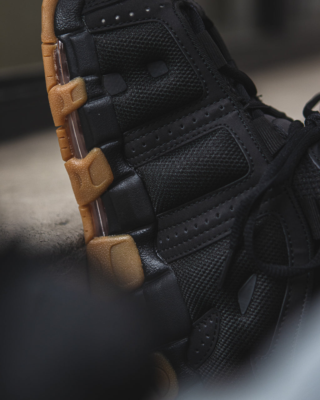 Nike Air More Uptempo Low "Black Gum"