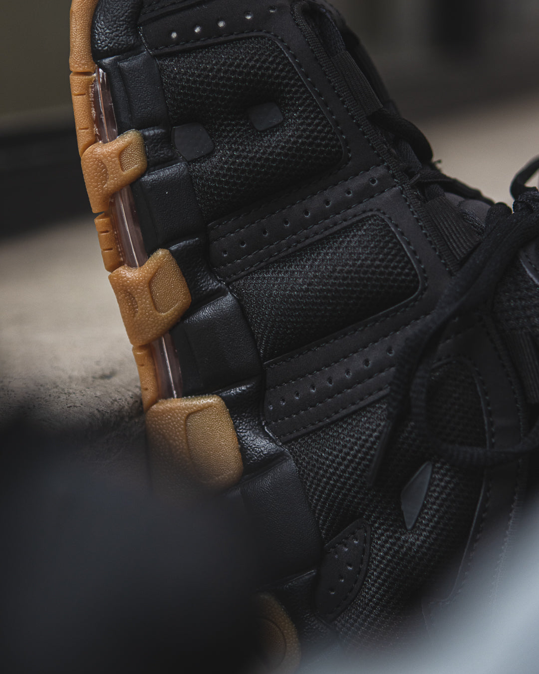 Nike Air More Uptempo Low "Black Gum"