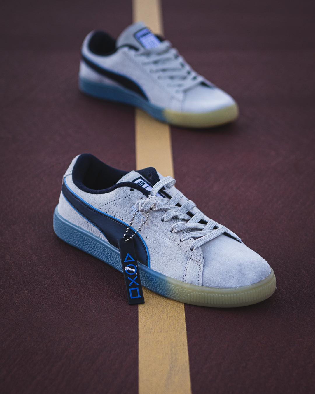 Puma Suede x PlayStation Glacial Grey/New Navy