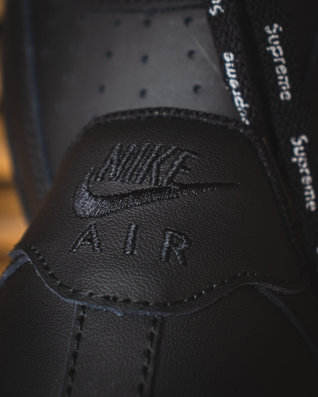 Nike Air Force 1 Low Supreme Box Logo - Black