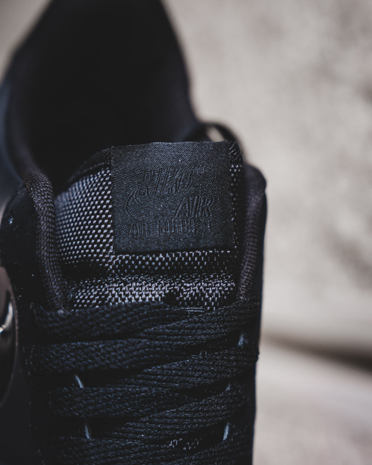 Nike Air Force 1 "Triple Black Premium"