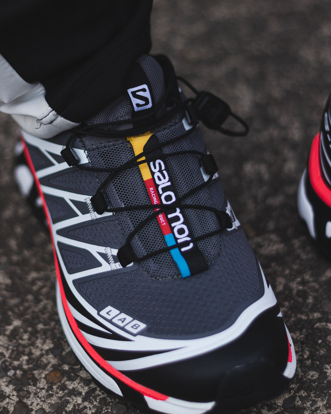 Salomon XT-6 "Pewter/Black/Aurora Red"