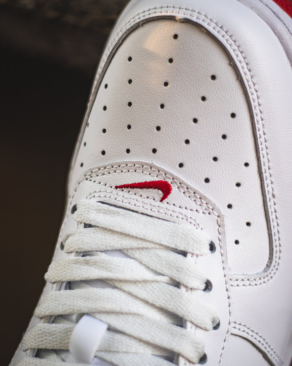 Nike Air Force 1 Low '07 Retro Color of the Month Jewel Swoosh University Red