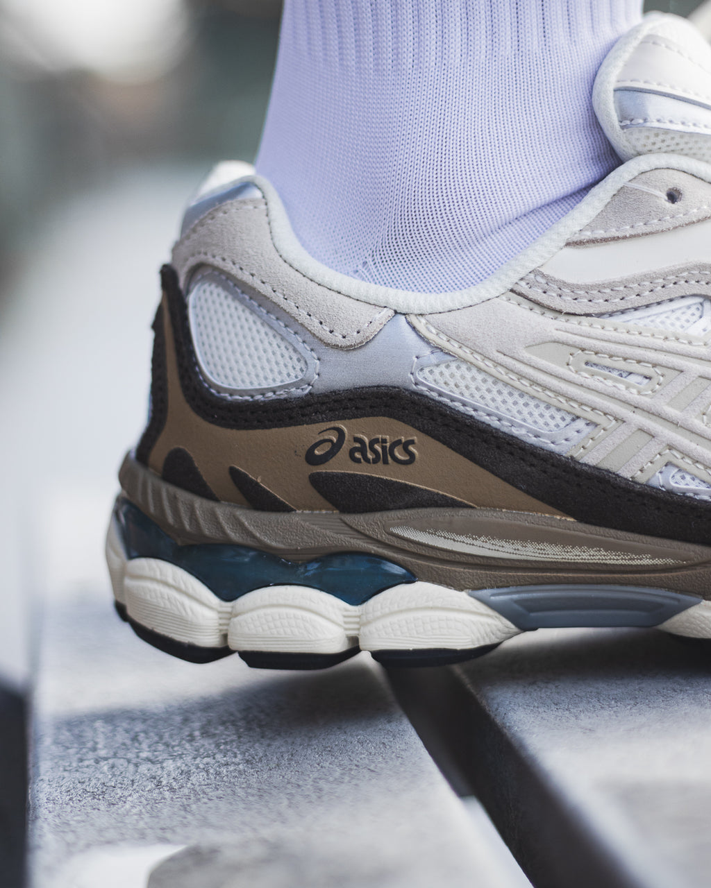 Asics GEL-NYC “Beige Cream Brown/Grey White Blue Ivory”