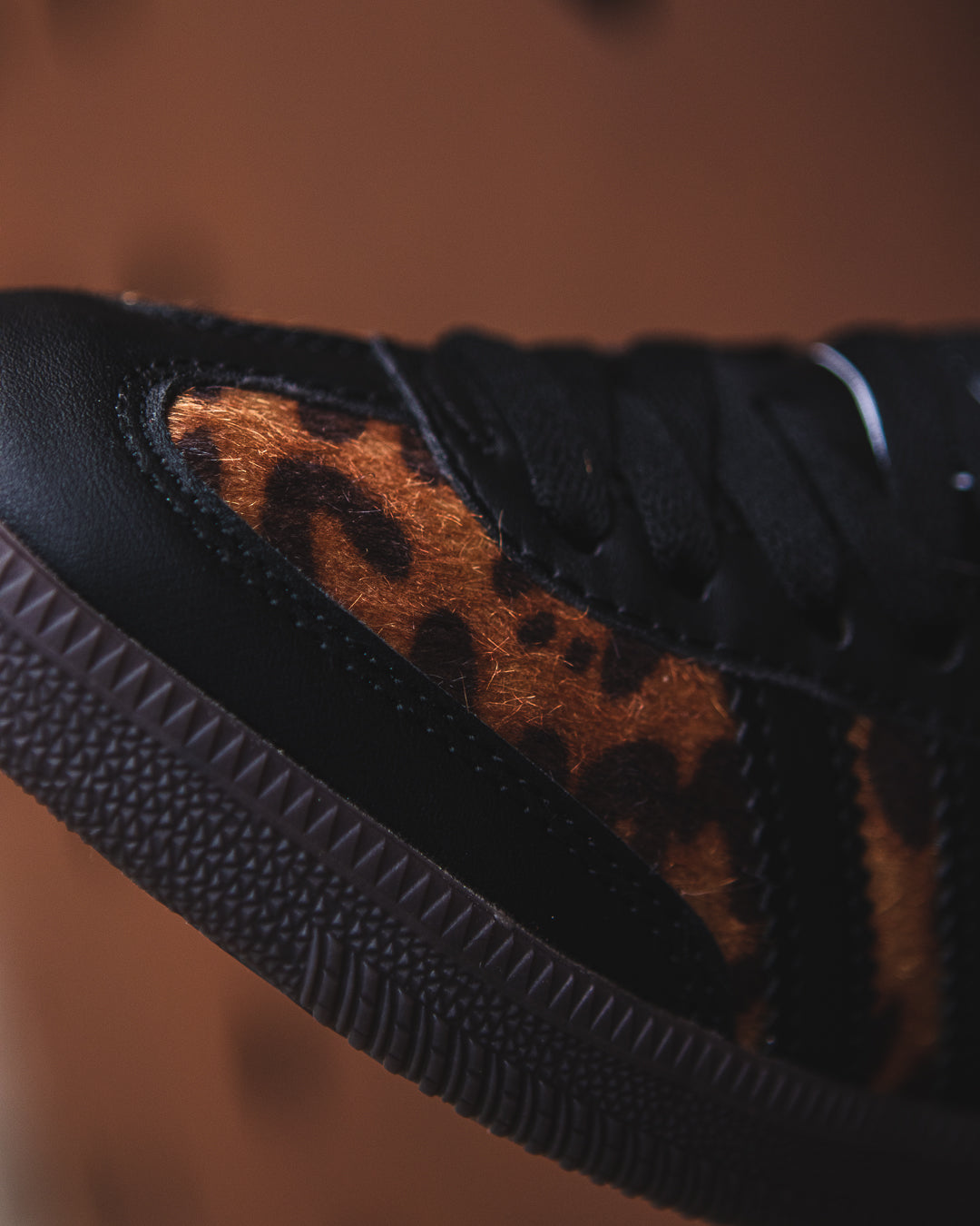 Adidas Samba Black Green Leopard