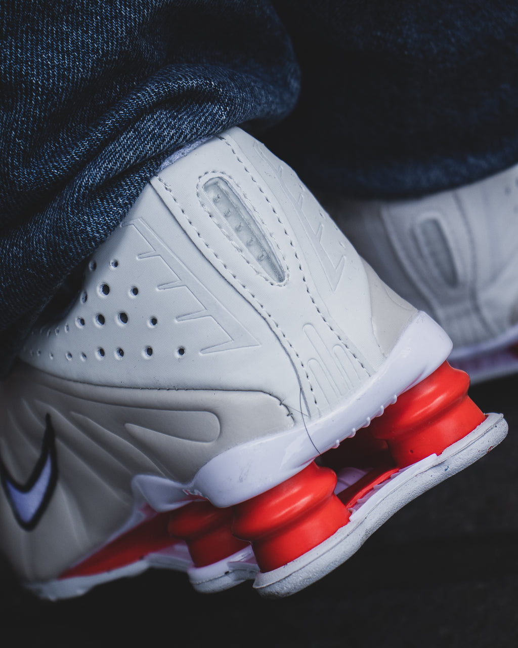 Nike Shox R4 White Metallic Silver