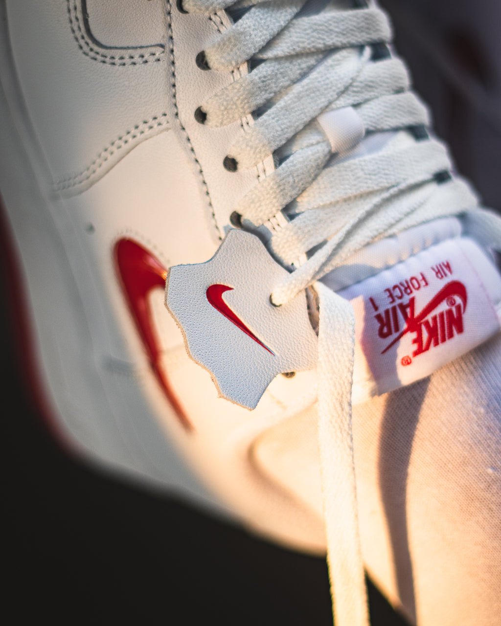 Nike Air Force 1 Low '07 Retro Color of the Month Jewel Swoosh University Red