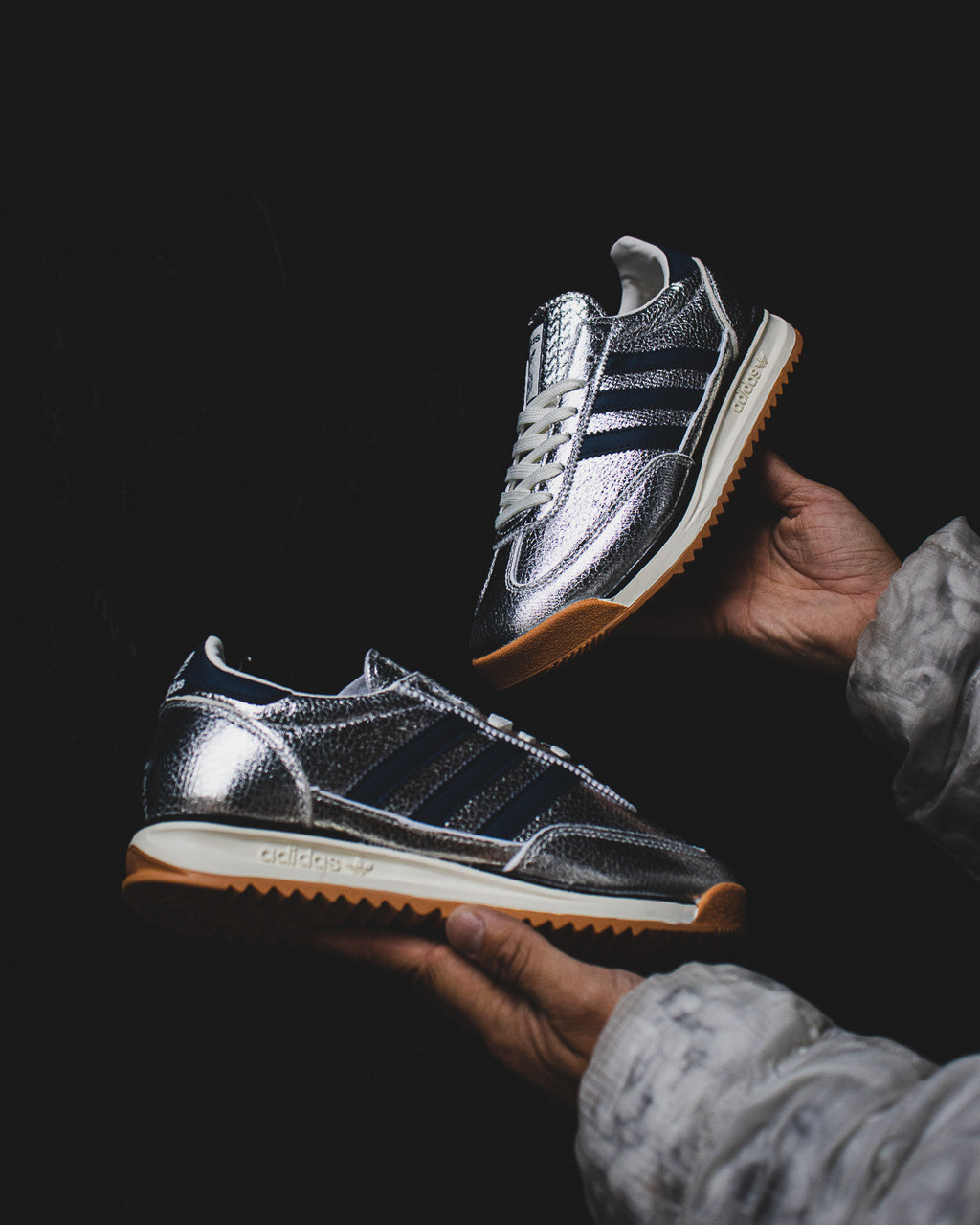 Adidas SL72 "Silver Metallic Collegiate Navy"