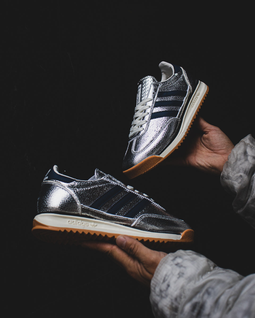 Adidas SL72 "Silver Metallic Collegiate Navy"