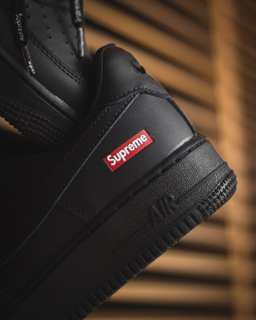 Nike Air Force 1 Low Supreme Box Logo - Black