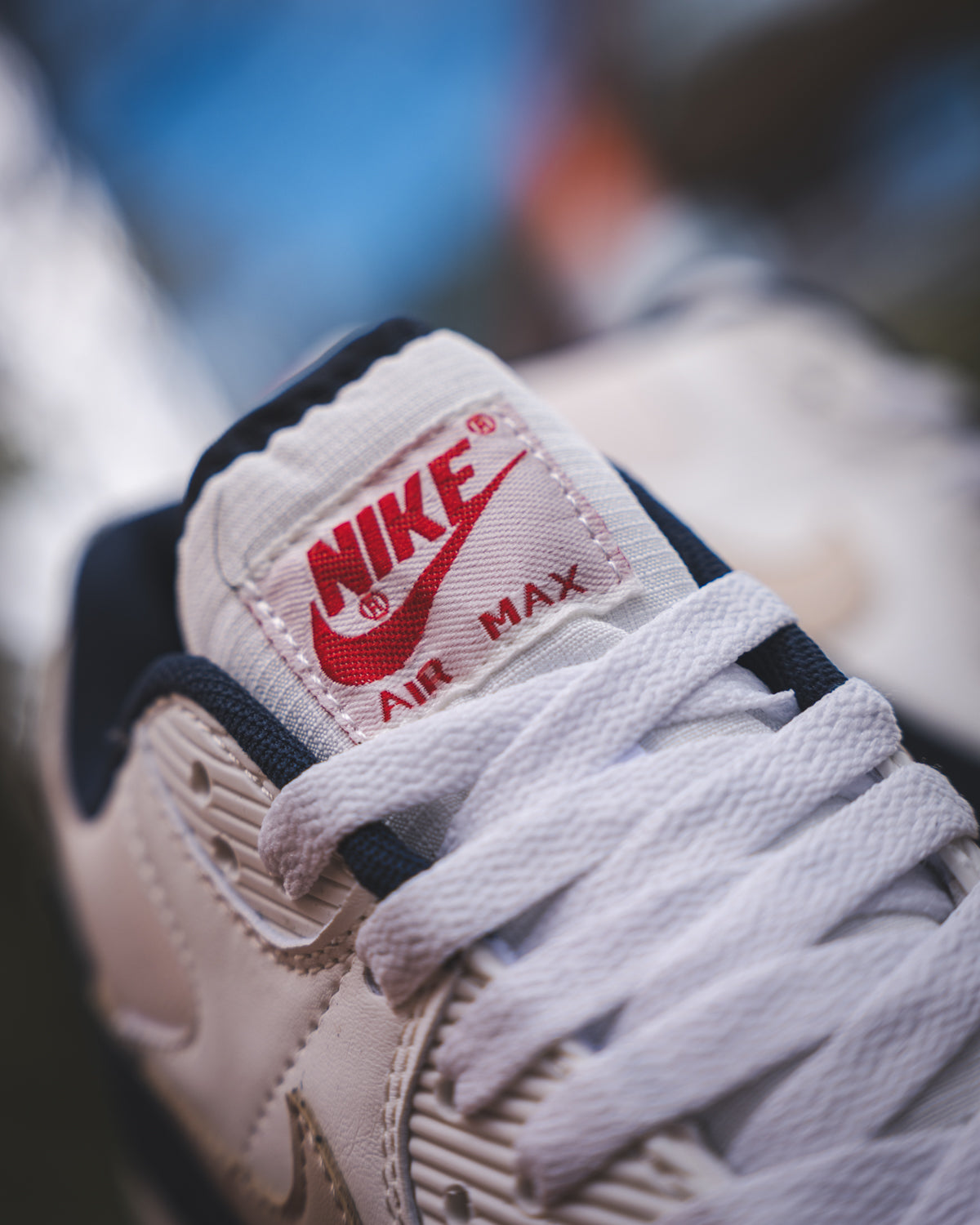 Nike Air Max 90 Premium "Rare Air" Pale Ivory Thunder Blue
