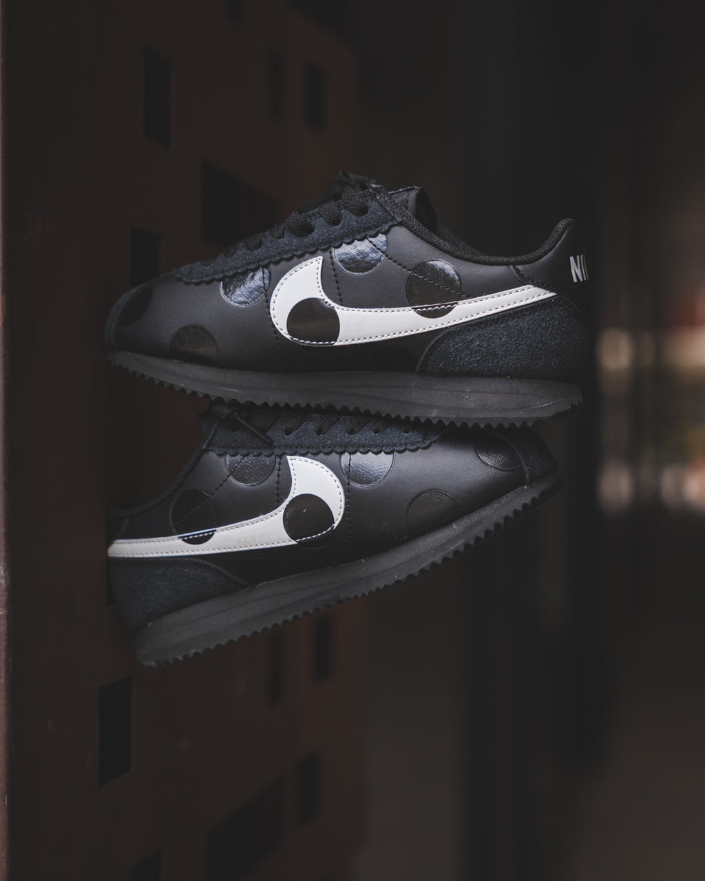 Nike Cortez "Polka Dots" Black White