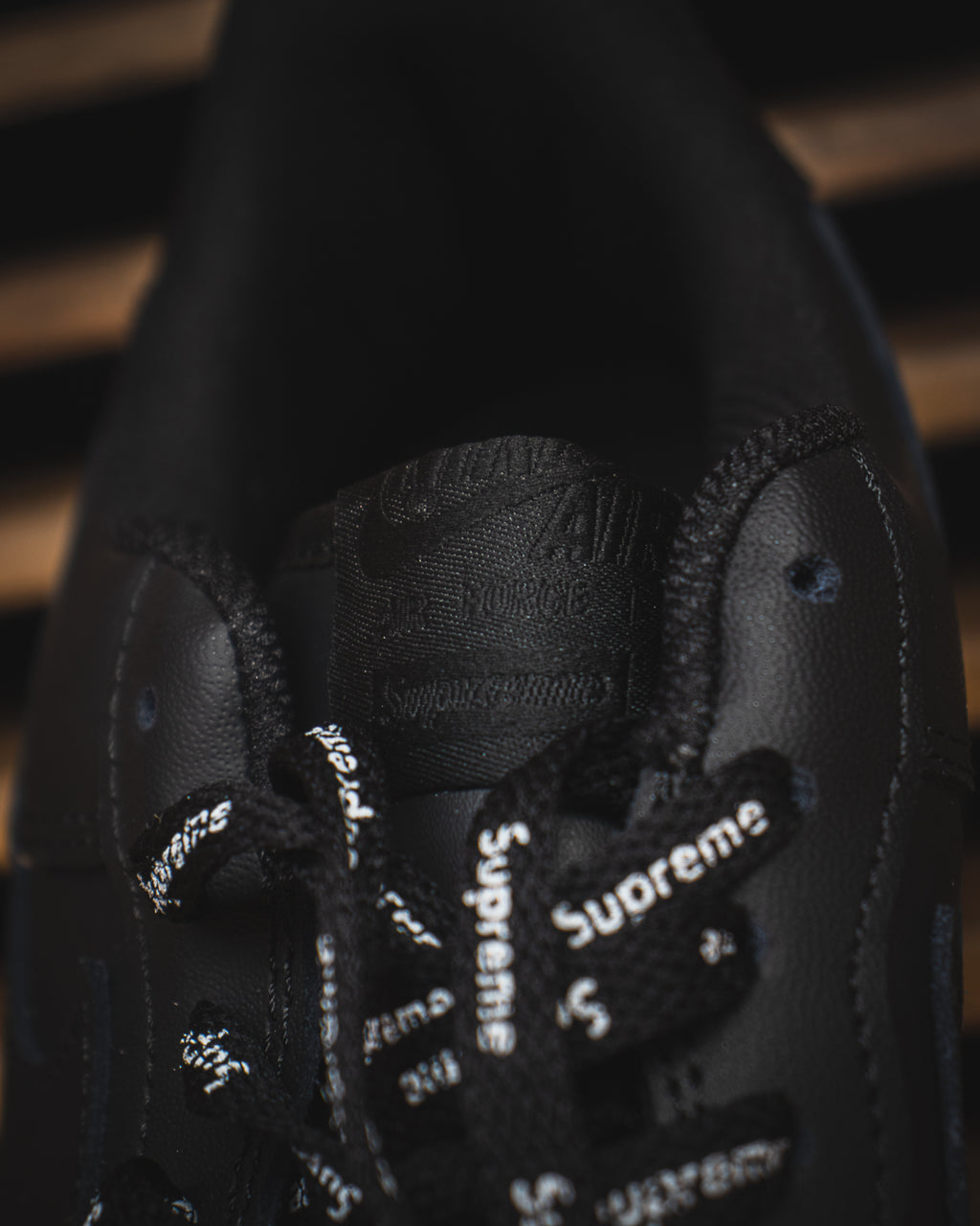 Nike Air Force 1 Low Supreme Box Logo - Black