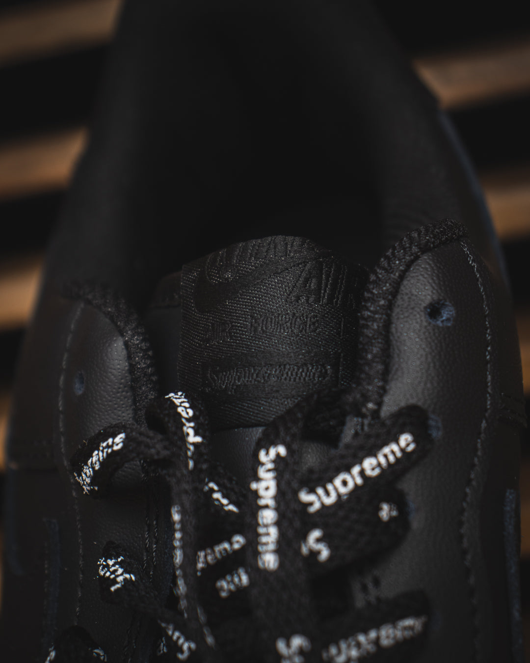 Nike Air Force 1 Low Supreme Box Logo - Black