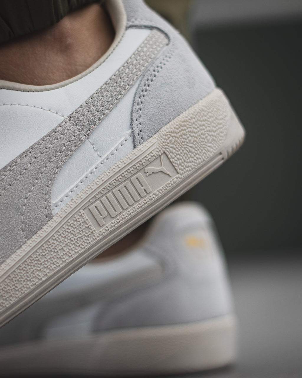 Puma Palermo Leather “White Cool Light Grey”
