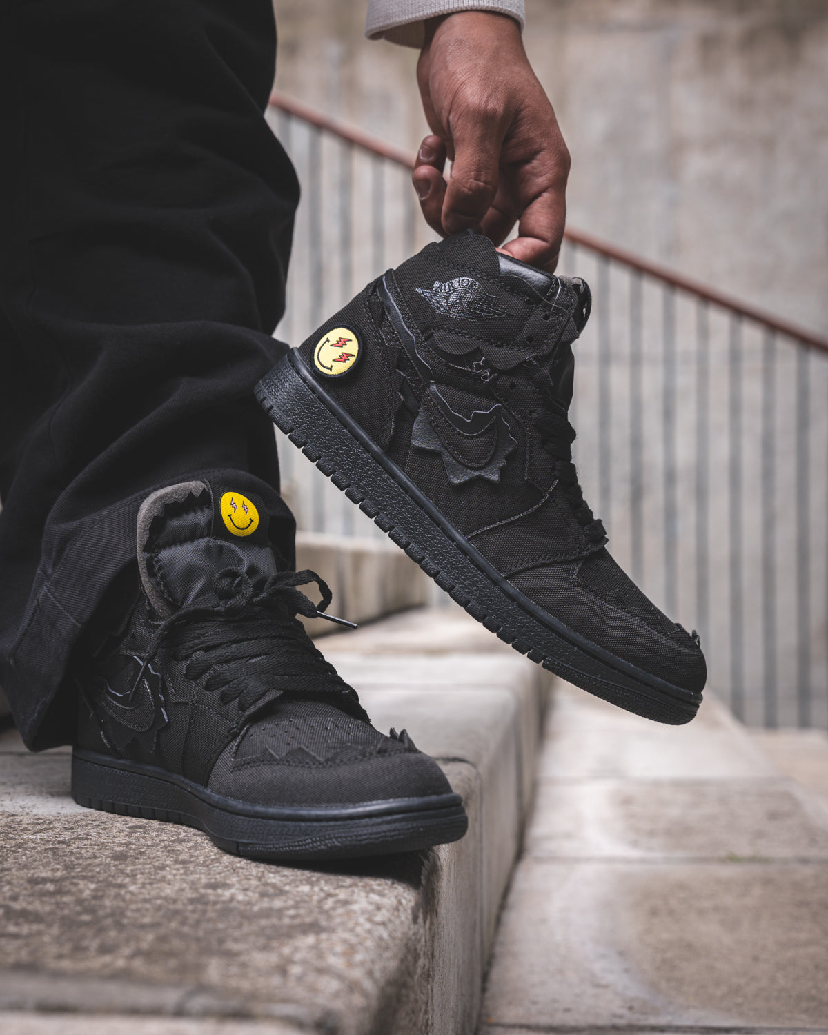 Air Jordan 1 High OG "Triple Black" J Balvin "Omerta"