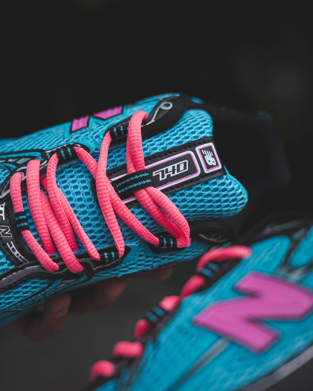 New Balance 740v2 Cyber Jade / Black / Pink
