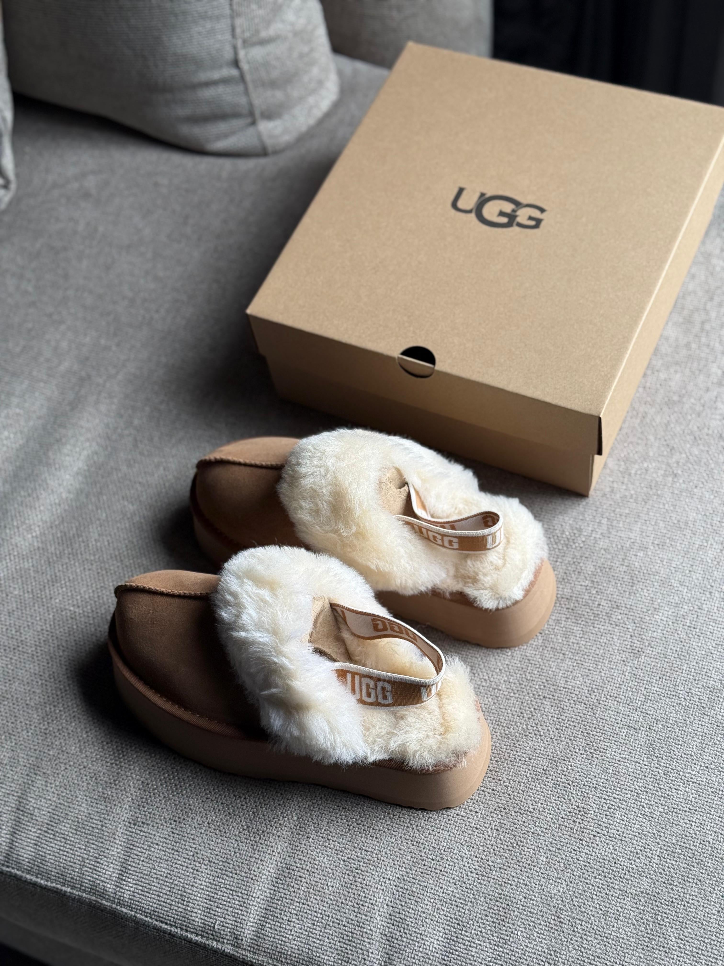 UGG Funkette Slipper in Chestnut