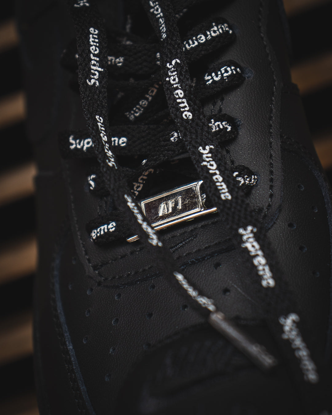 Nike Air Force 1 Low Supreme Box Logo - Black