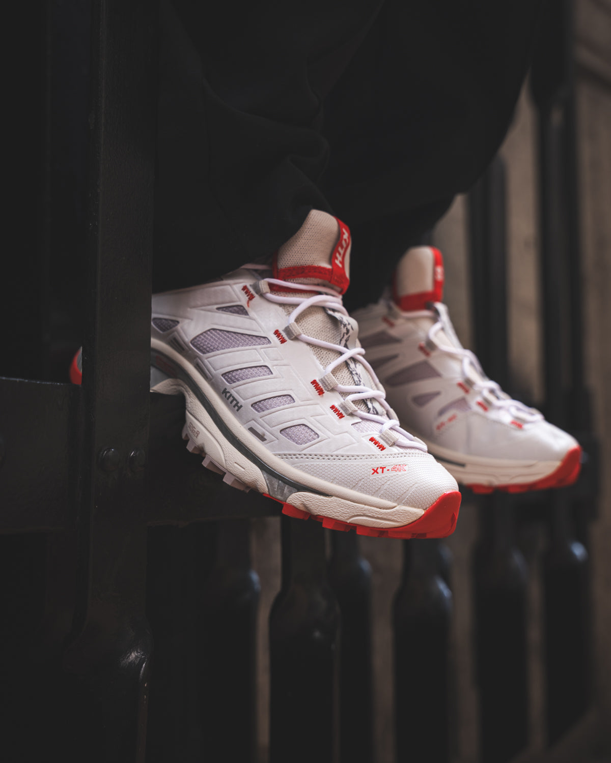 Kith x Salomon XT-4K "Kithmas White Red"
